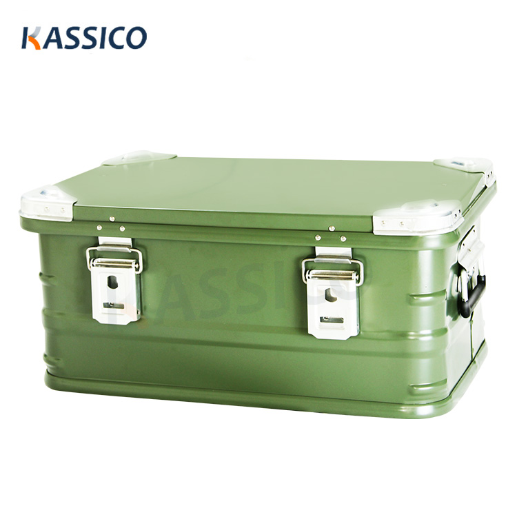 What material is the military aluminum alloy toolbox made of?